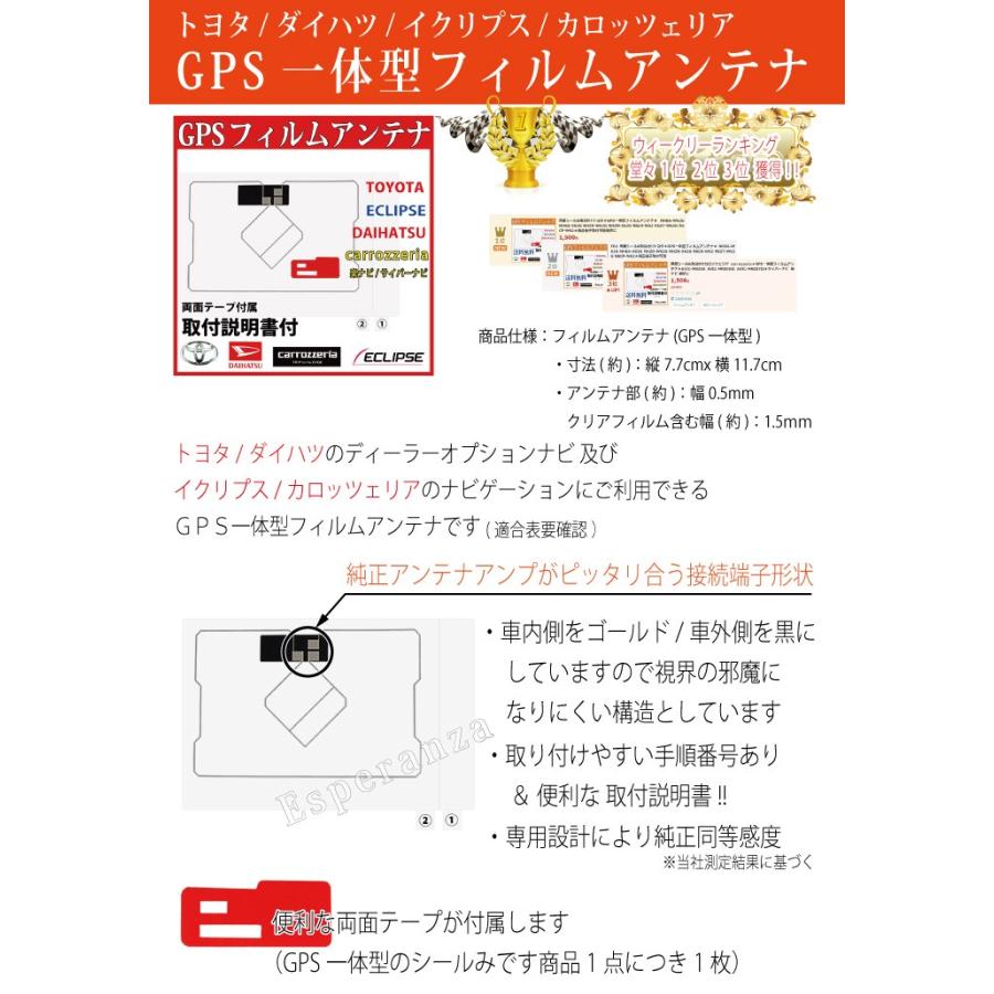 トヨタ（TOYOTA） 両面シール&取説付!!トヨタ☆GPS一体型フィルム