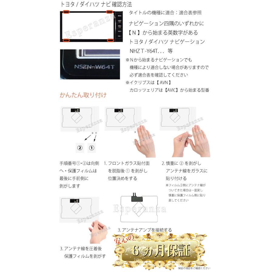 トヨタ（TOYOTA） 両面シール&取説付!!トヨタ☆GPS一体型フィルム