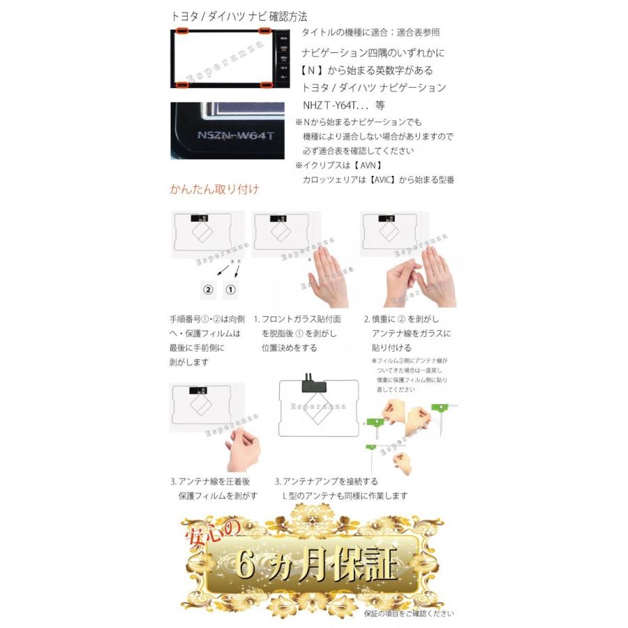 トヨタ GPS用両面テープ&取説付!!トヨタ☆GPSフィルムアンテナ4 トヨタ GPS用両面テープ&取説付!!トヨタ☆GPSフィルムアンテナ4