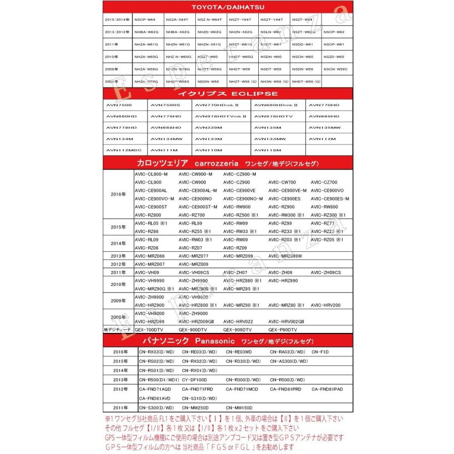 ダイハツ（DAIHATSU） 取付書付☆ダイハツ フィルムアンテナ 2枚セット