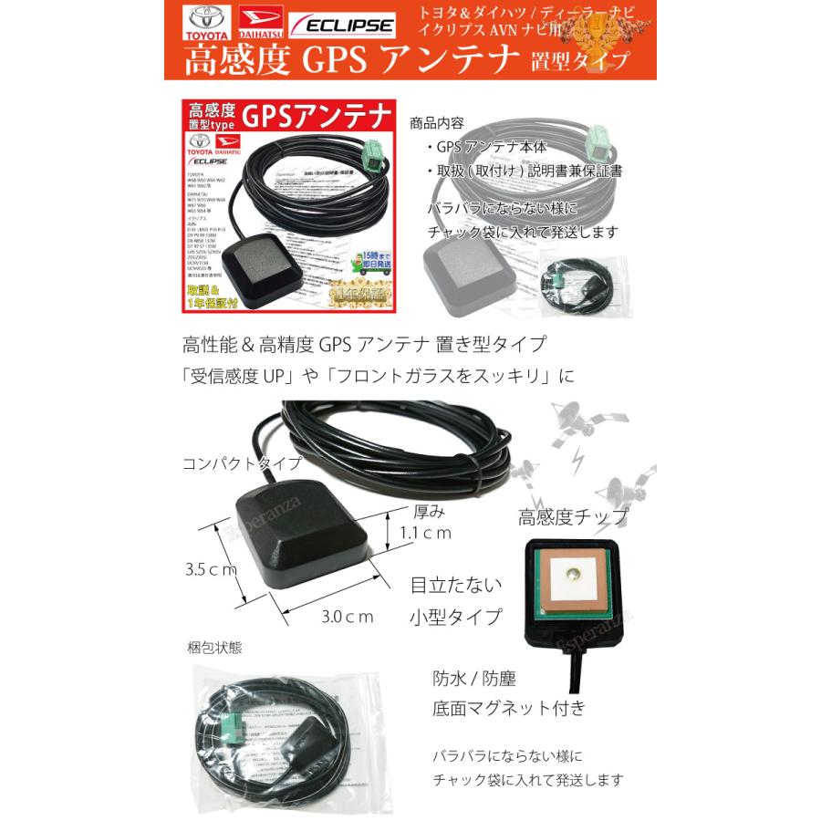 トヨタ（TOYOTA） 【W56 トヨタ 用 GPSアンテナ 置き型タイプ】 NHXT