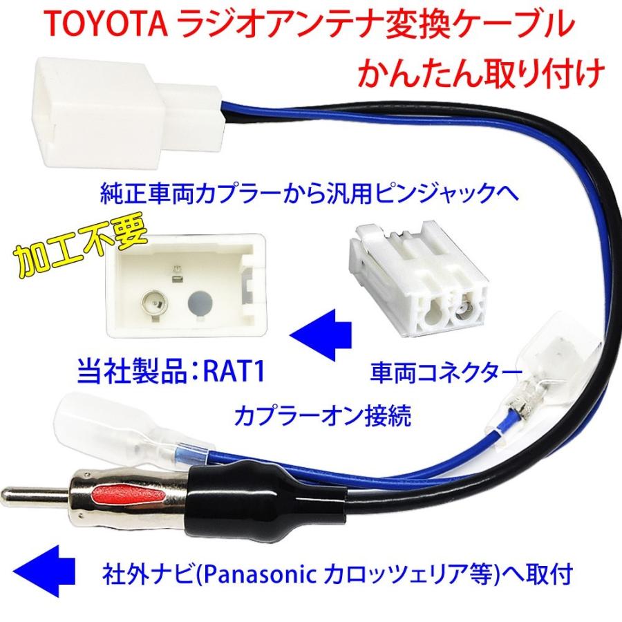 トヨタ ポルテ ラジオアンテナ変換ケーブル ナビ取り付けカプラーからピンジャックへ Xp14 H24 07 現行 Rat1 32 Esperanza 通販 Yahoo ショッピング