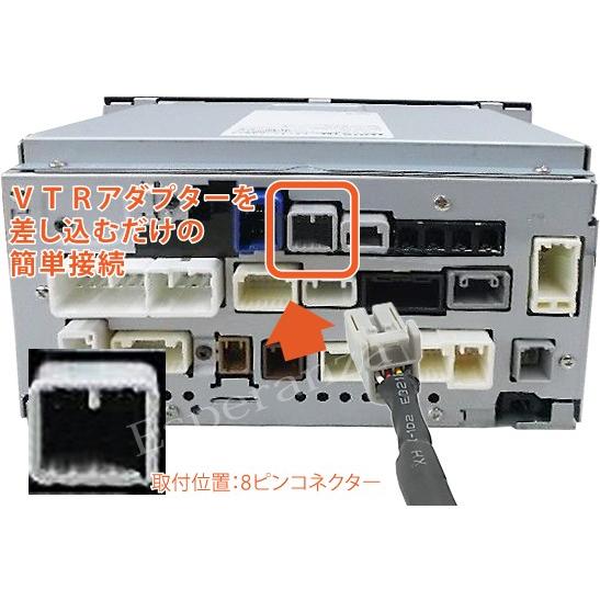 【 トヨタ VTR 接続 アダプター】 NSLN-W62 NSZT-W62G NHZN-W62GD N156 NSCT-W62 N158 NSZN-W62 N154 外部入力 DVD 地デジ 映像入力 リアモニター対応 iPhone｜esperanza-sky｜04