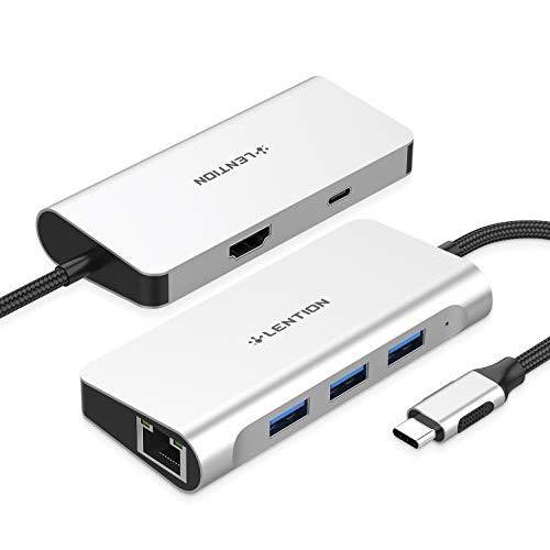 LENTION USB Type-C ハブ CB-C65 6 in 1 4K HDMI ギガビット有線LAN PowerDelivery対応  USB-C MacBook Pro 13&15 (2016-2020 M1)、MacBook Pro 16 ( 