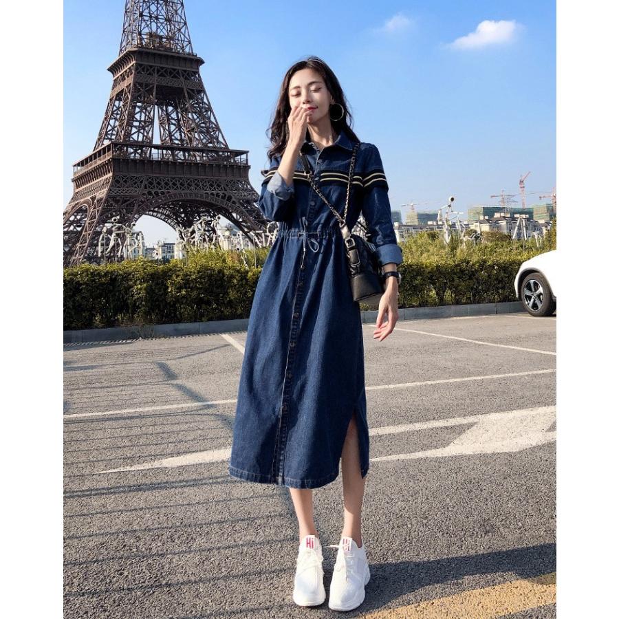デニムコート アウター ロング丈 オーバーサイズ デート服 着痩せ 通勤 大人 代 30代 40代 50代 ワンピース 人気 Wata リラークショップ 通販 Yahoo ショッピング