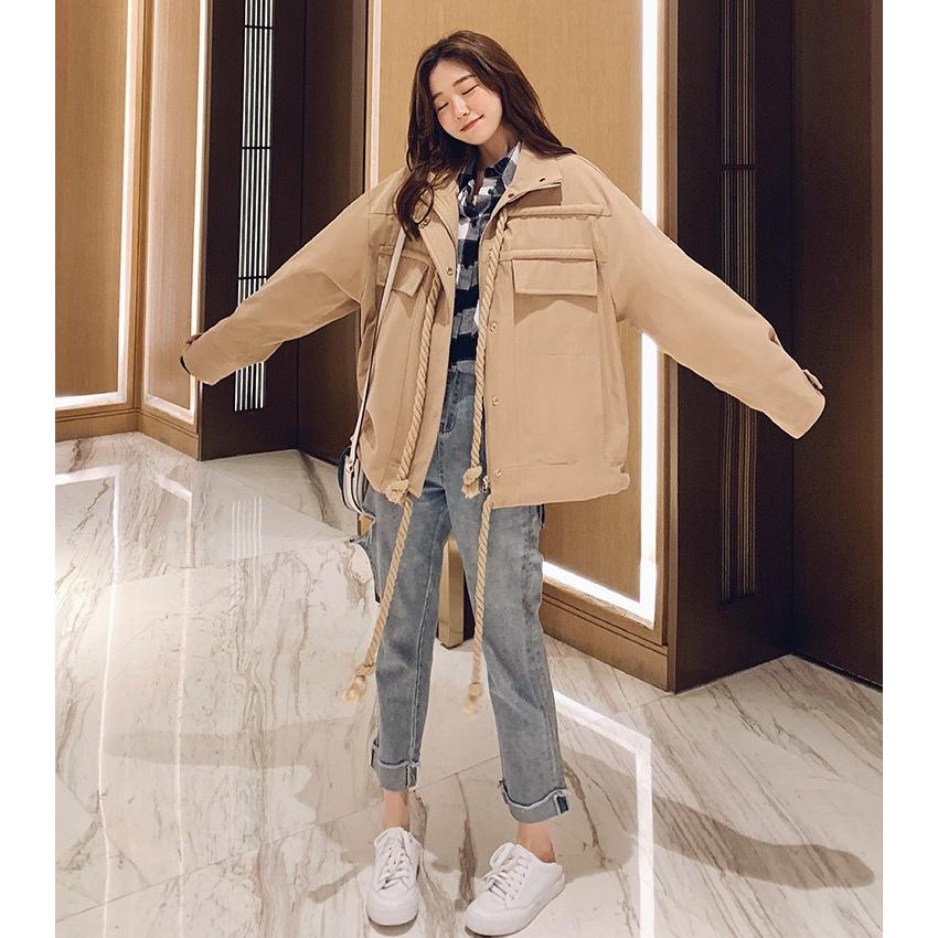 トレンチコートレディース 春秋アウター ショートコート カジュアル Wata リラークショップ 通販 Yahoo ショッピング