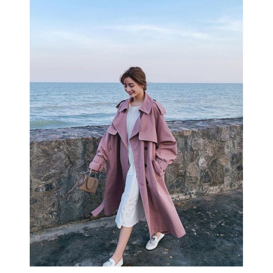 レディース アウター トレンチコート トレンチ ロング スプリングコート 春 秋 お洒落 ロング丈 綺麗め 安い 可愛い ゆったり Yasu リラークショップ 通販 Yahoo ショッピング