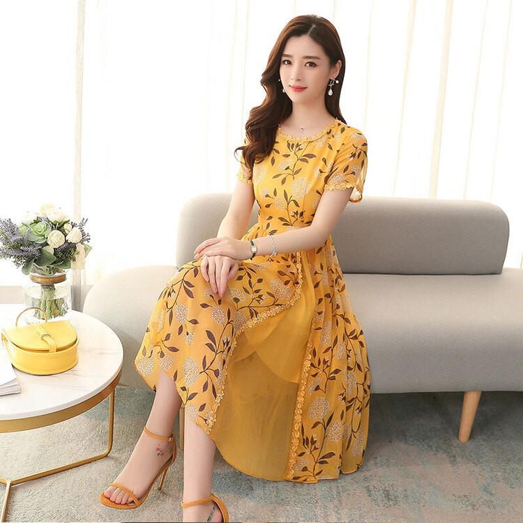 ワンピース ロングワンピース 花柄 透け感 シースルー 半袖 安い 可愛い パーティードレス チュニック Aライン Yasu リラークショップ 通販 Yahoo ショッピング