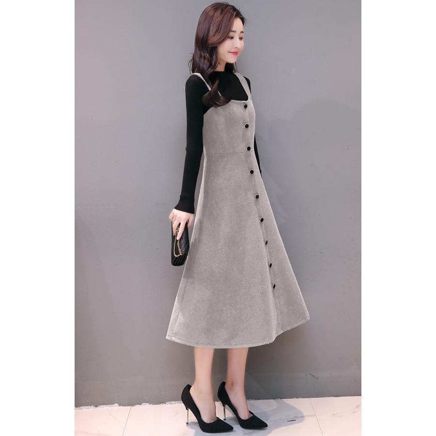 秋 冬 ワンピース ツーピース スカート お洒落 ミモレ丈 膝丈 セーター ロングワンピ 綺麗め 大人可愛い フェミニン ベスト スカート Yasu リラークショップ 通販 Yahoo ショッピング