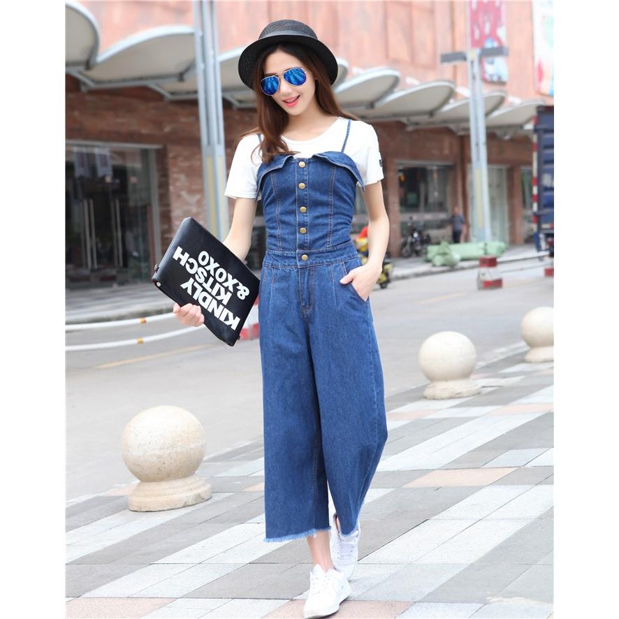 オーバーオール ジャンプスーツ オールインワン パンツ デニム ロング丈 お洒落 安い可愛い 大人 綺麗め サロペット Yasu0508 リラークショップ 通販 Yahoo ショッピング