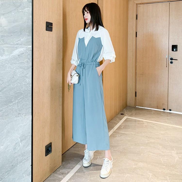 春 ジャンプスーツ オールインワン ワイドパンツ ７分袖 秋 薄手 おしゃれ 安い 可愛い 大人カジュアル Yasu リラークショップ 通販 Yahoo ショッピング