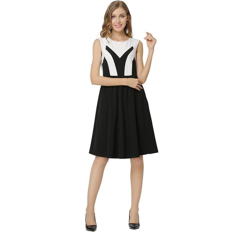 好評 春 夏 ワンピース 安い 可愛い 膝丈 お洒落 綺麗め ハイウエスト オトナ女子 綺麗め 大人シンプル モダン フレア ノースリーブ 最新モデルが入荷 Www Skylanceronline Com