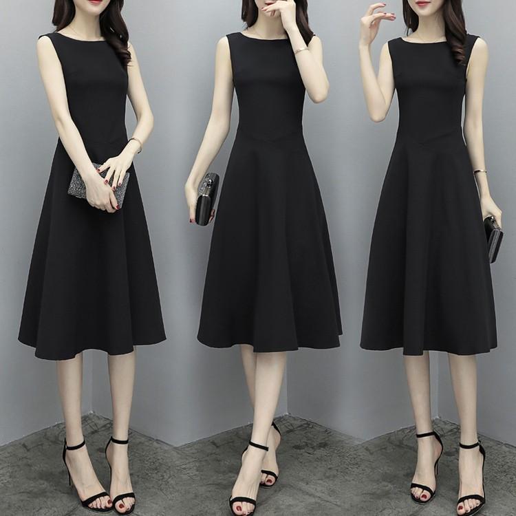 夏 ワンピース ノースリーブ ドレス 安い 可愛い 膝丈 Aライン フレアスカート ハイウエスト 綺麗め Ol 通勤 デート 大人 シンプル Yasu リラークショップ 通販 Yahoo ショッピング