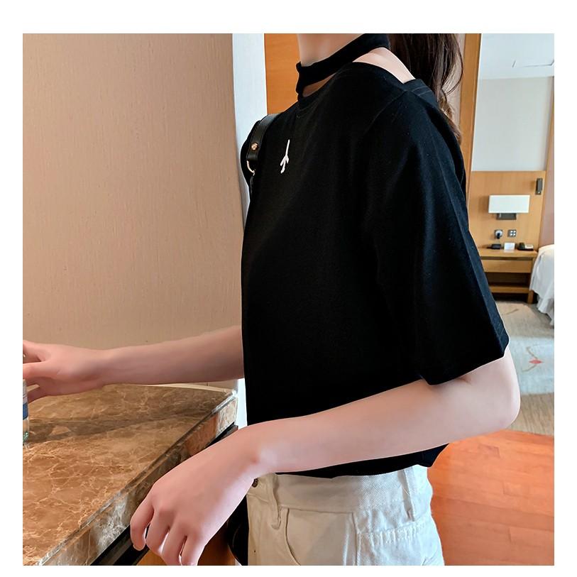 夏 Tシャツ カットソー レディース おしゃれ デザイン 斜めショルダー 半袖 ホルターネック セクシー 安い 可愛い Yasu リラークショップ 通販 Yahoo ショッピング