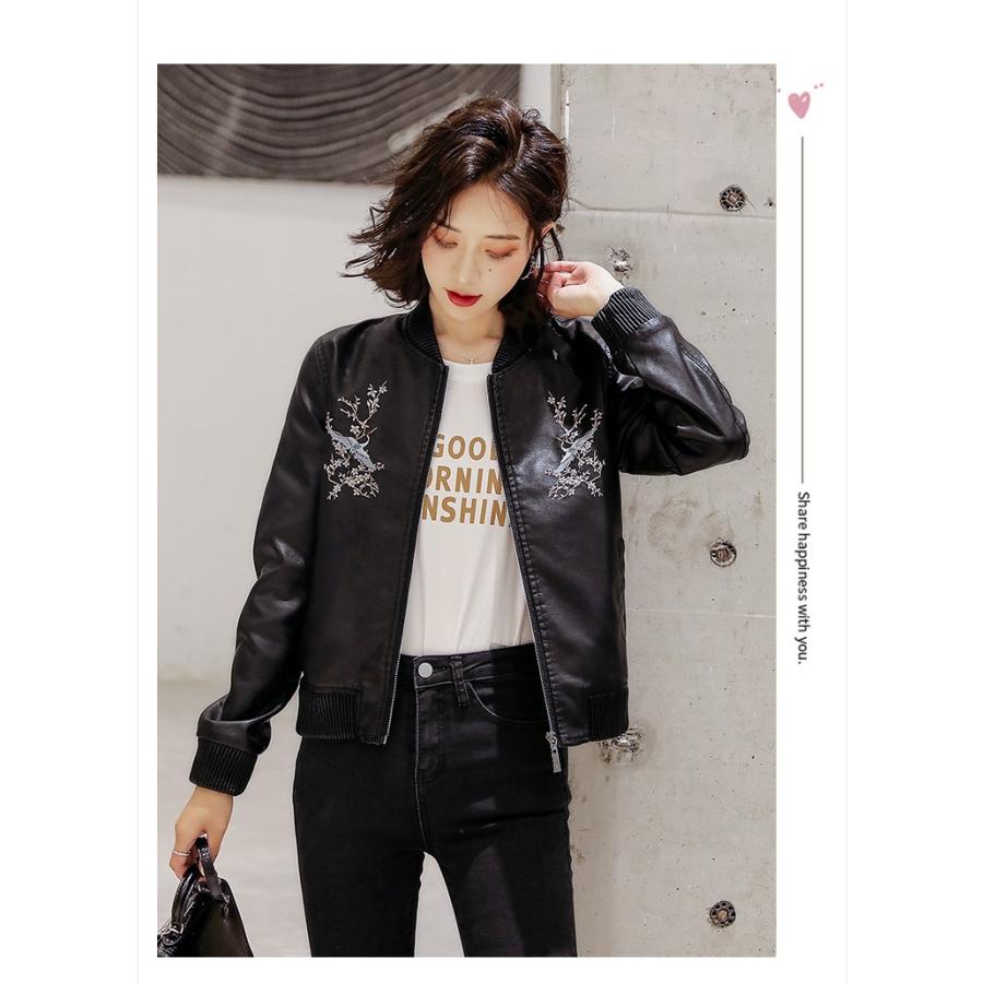 ジャケット レディース ブルゾン アウター Puレザー 合皮 プリント クール ロック 春 秋 おしゃれ おすすめ 安い 可愛い Yasu リラークショップ 通販 Yahoo ショッピング