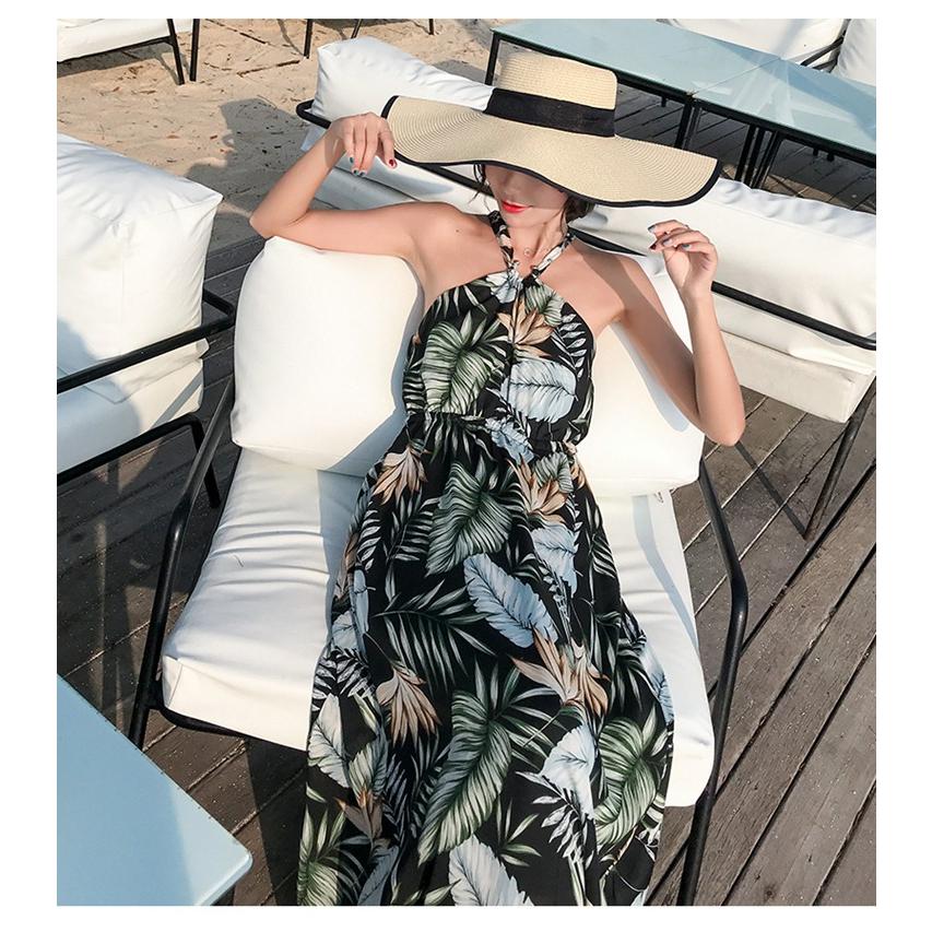 サマードレス 安い 可愛い ワンピース ドレス リゾート 海 ビーチ トロピカル ロング 夏 ホルターネック ハワイアン Yasu0507 リラークショップ 通販 Yahoo ショッピング