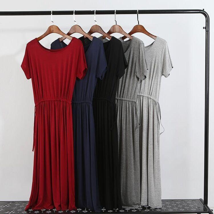 Tシャツワンピース ワンピース 安い 可愛い 大人カジュアル 綺麗め 部屋着 カジュアル 綺麗め Aライン 体型カバー 半袖 ロング Yasu リラークショップ 通販 Yahoo ショッピング