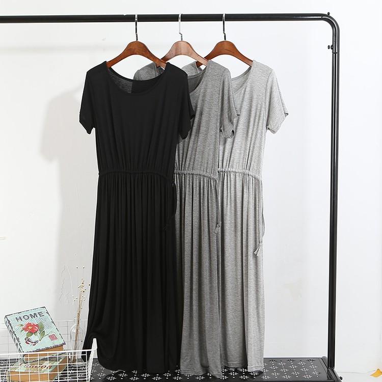 Tシャツワンピース ワンピース 安い 可愛い 大人カジュアル 綺麗め 部屋着 カジュアル 綺麗め Aライン 体型カバー 半袖 ロング Yasu リラークショップ 通販 Yahoo ショッピング