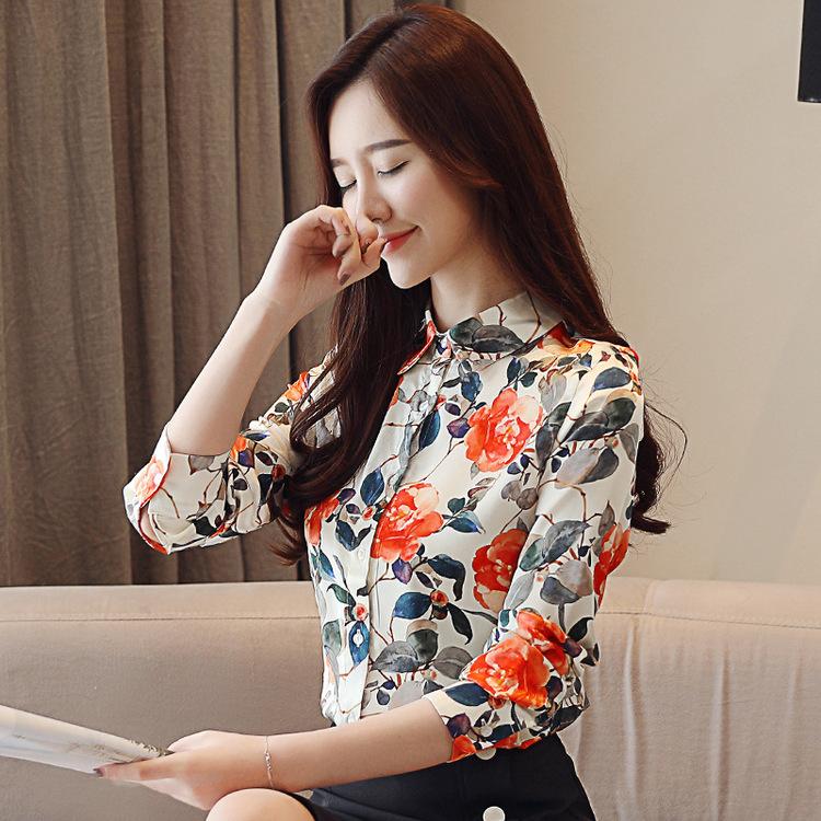 トップス シャツ ブラウス レディース 花柄 薄手 上着 長袖 体型カバー きれいめ 安い 可愛い プリント 上品 エレガント Yasu リラークショップ 通販 Yahoo ショッピング