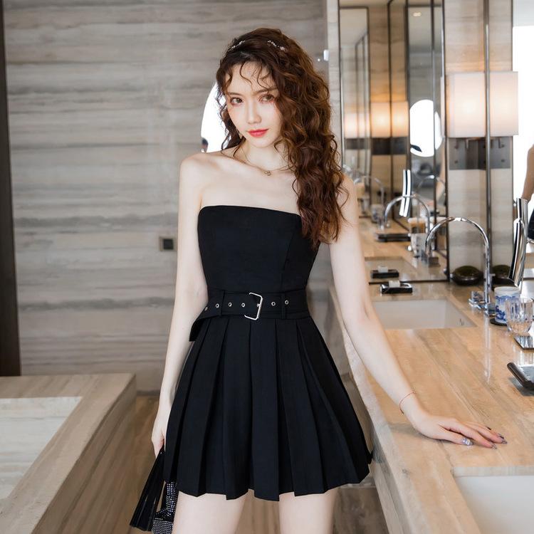 ワンピース 夏 チューブトップ ミニ丈 ミニワンピース Aライン ハイウエスト セクシー キャバ ナイトクラブ ギャル パーティードレス Yasu0724 リラークショップ 通販 Yahoo ショッピング