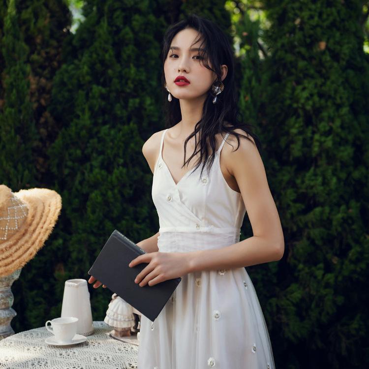 サマードレス ドレス ワンピース 安い 可愛い おしゃれキャミワンピース キャミ ミモレ丈 ロング丈 シフォン Aライン ハイウエスト 夏 Yasu リラークショップ 通販 Yahoo ショッピング