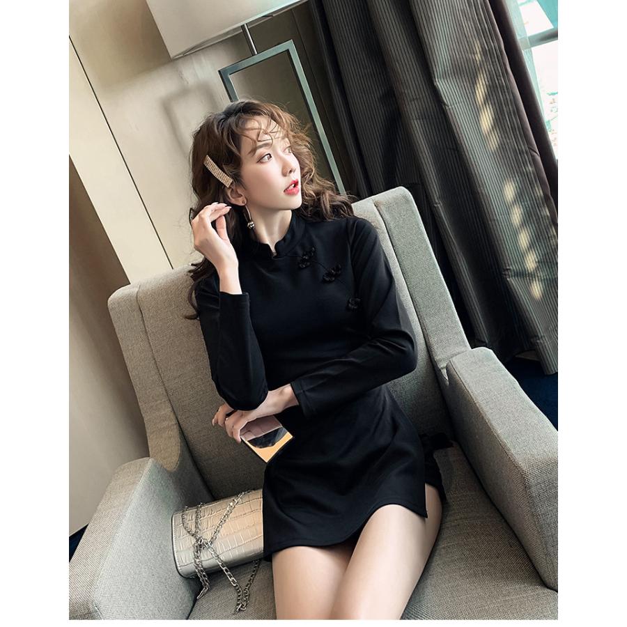 チャイナドレス セットアップ ツーピース ワンピース ショートパンツ お洒落 セクシー キャバ ナイトクラブ 長袖 ミニ丈 Yasu0364 リラークショップ 通販 Yahoo ショッピング