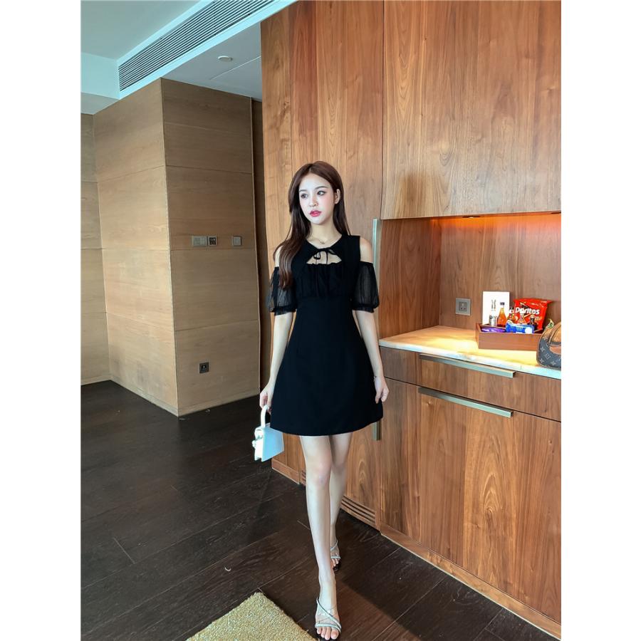 ワンピース 半袖 ミニ丈 ミニワンピース キャバ コンパ Aライン パーティー 台形 お洒落 肩出し オフショルダー 大人可愛い Yasu0741 リラークショップ 通販 Yahoo ショッピング