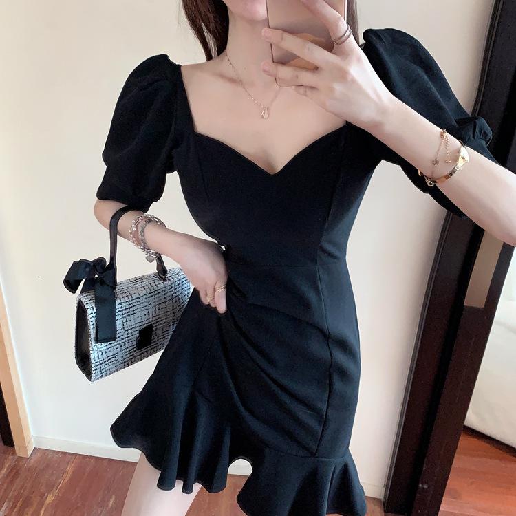 ワンピース 安い 可愛い 半袖 ミニ丈 フェミニン 食事会 コンパ 同窓会 フォーマル Aライン プリンセススリーブ ペプラム裾 Yasu0812 リラークショップ 通販 Yahoo ショッピング