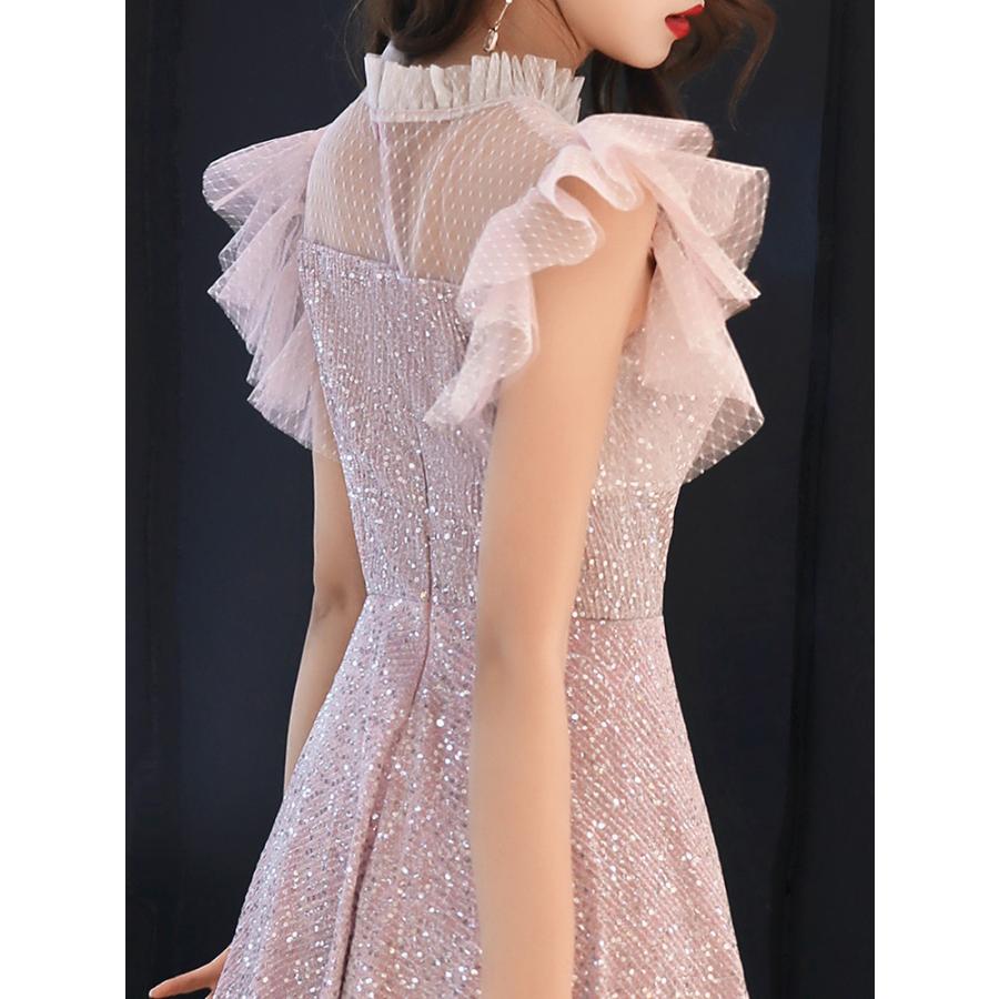 圧倒的高評価 ノースリーブ パーティ ドレス イブニング ロング フリル 刺繍 時間指定不可 Sylvaniatownshippolice Com