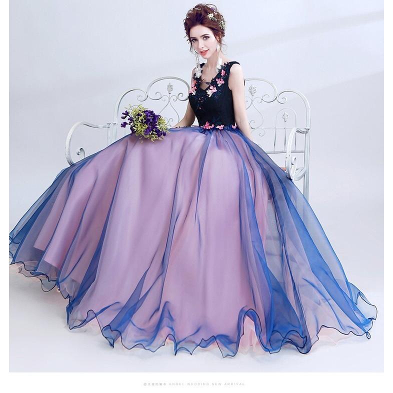 ウエディングドレス 安い 可愛い 花柄 花嫁 ブライダル ブライズメイド パーティー ドレス カラードレス 花 モチーフ 立体 ノースリブ Yasu リラークショップ 通販 Yahoo ショッピング