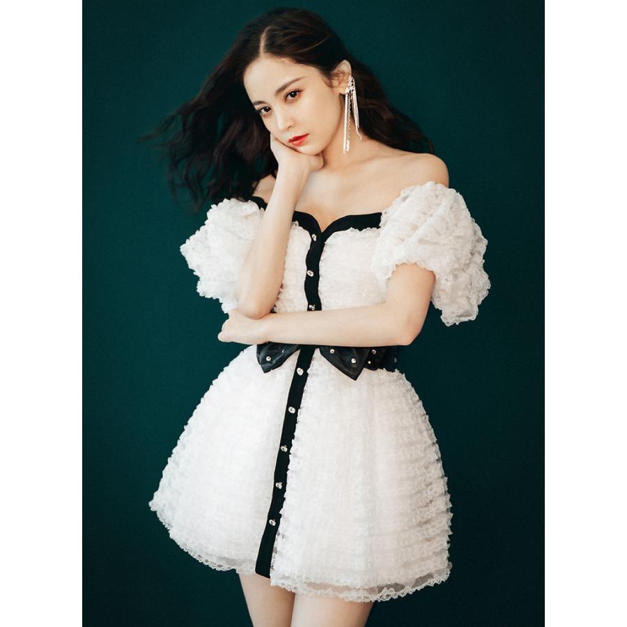 パーティードレス 安い 可愛い ふわふわ 誕生会 2次会 パーティー ドレス ディナー オフショルダー ミニドレス Yasu リラークショップ 通販 Yahoo ショッピング
