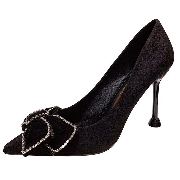 パンプス 安い 可愛い ハイヒール シューズ 靴 レディース ママ 入学式 卒業式 リボン スエード風 ピンヒール パーティー 母 Yasu リラークショップ 通販 Yahoo ショッピング