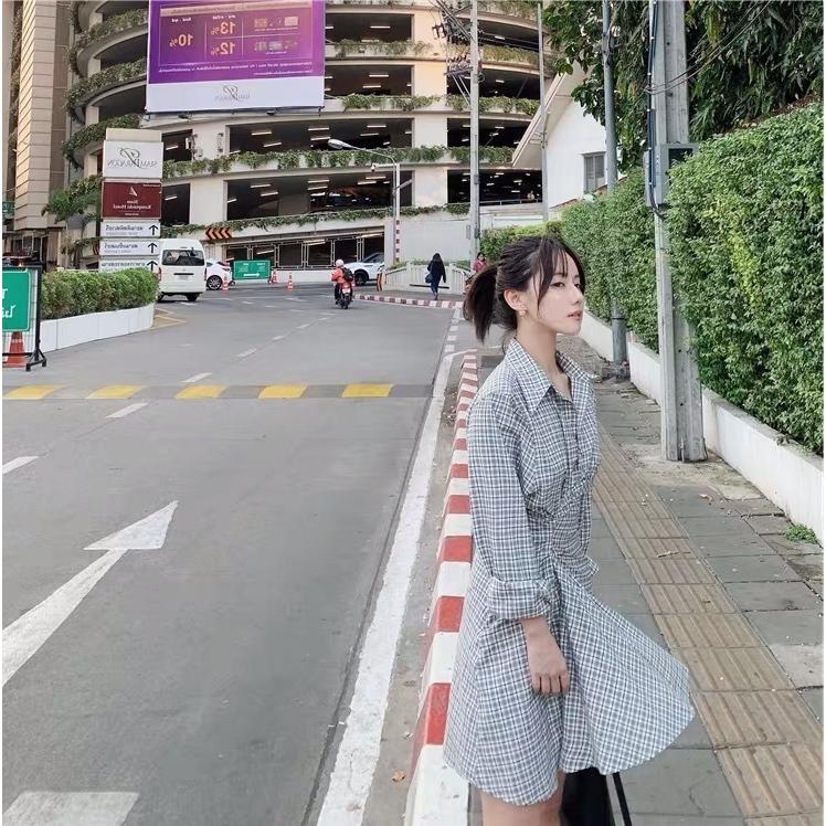 ワンピース Aライン 安い 可愛い ミニ ドレス デート 食事会 ディナー 大人可愛い シャツワンピース チェック 襟 Yasu リラークショップ 通販 Yahoo ショッピング