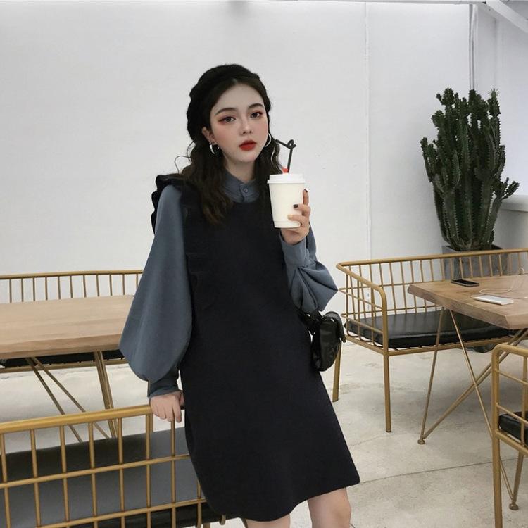 ツーピース セットアップ 安い 可愛い シャツブ ブラウス ワンピ ワンピース 2点セット ｉライン フリル 代 大人可愛い 食事会 Yasu リラークショップ 通販 Yahoo ショッピング