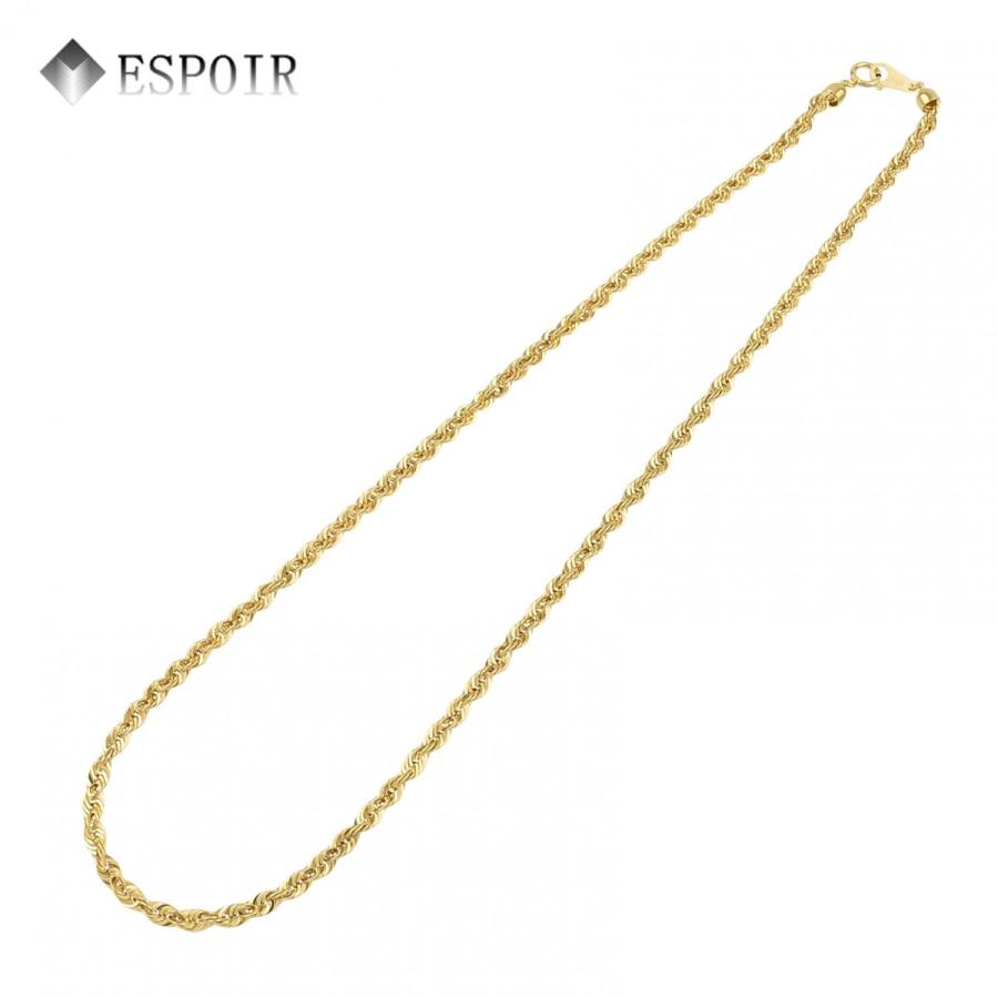 18金 ロープネックレス ダブルパイプ K18 約10g 50cm 4.0φ 刻印 18金 ロープネックレス ダブルパイプ K18 約10g 50cm 4.0φ 刻印