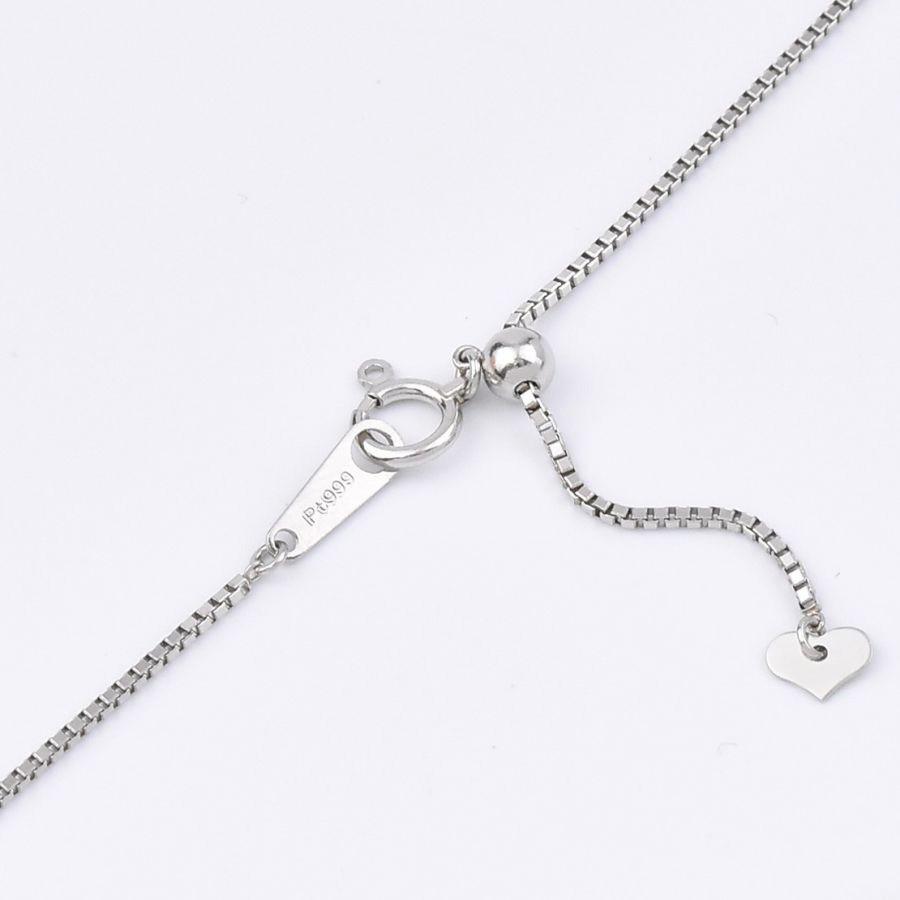 純プラチナ　ベネチアンチェーンネックレス60㎝ プラチナチェーン(ベネチアン/幅1.2mm/60cm/フリーアジャスター