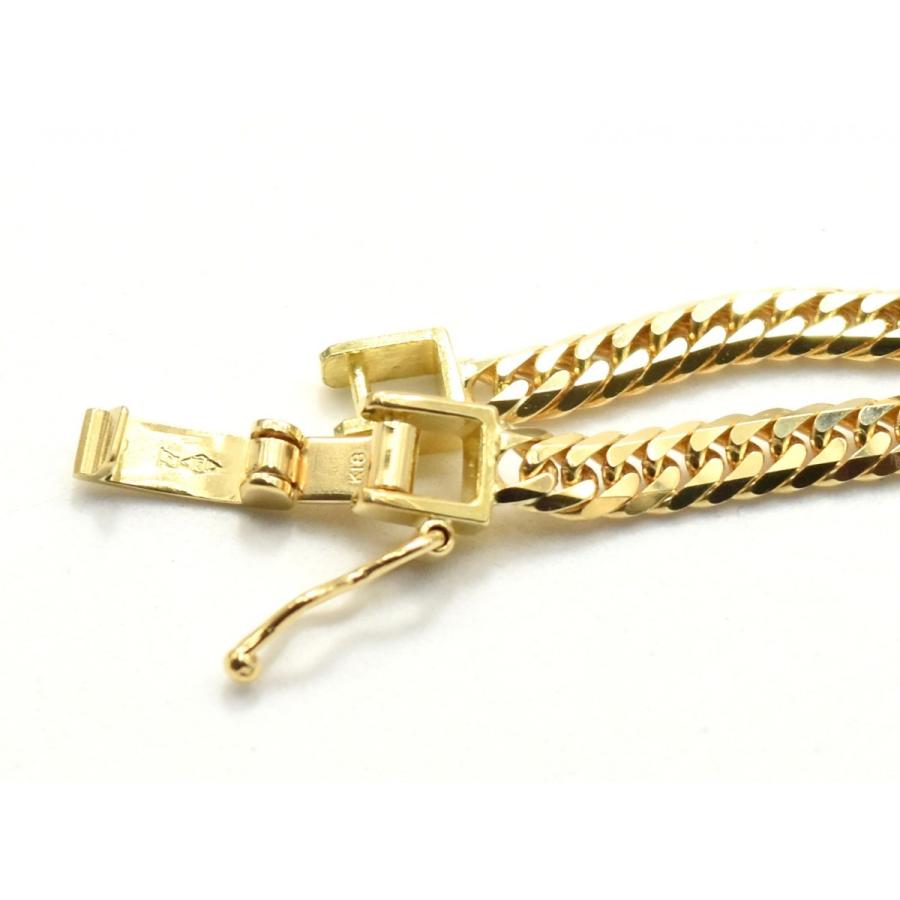 【美品】K18 喜平 アンクレット 造幣局刻印有り メンズ レディース 新品 18金 喜平 アンクレット K18 6面カットダブル 10g 24cm