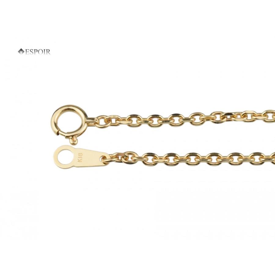 k18 無垢 小豆チェーン 細角チェーン 全金チェーン 18金 ネックレス k18 無垢 小豆チェーン 細角チェーン 全金チェーン 18金