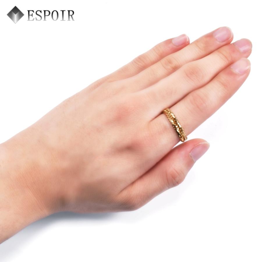 18金 K18 喜平リング 12面カットトリプル 20号 ソフトタイプチェーン  