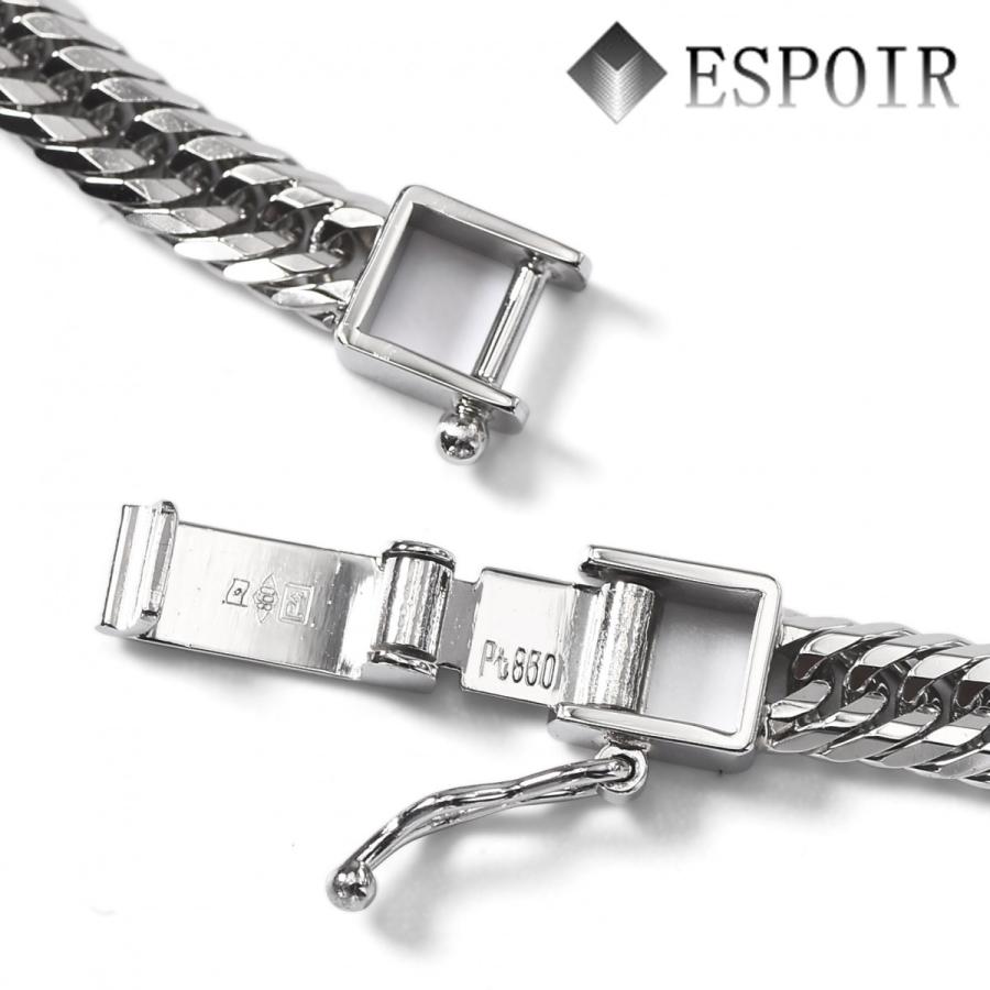 新品 プラチナ850 喜平 ネックレス PT850 12面カットトリプル 30g 50cm 