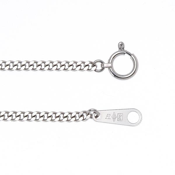 新品 プラチナ850 喜平 ネックレス PT850 2面カット 10g 40cm 造幣局検定マーク 刻印入り メンズ レディース キヘイ チェーンの画像