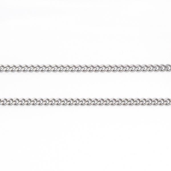 新品 プラチナ850 喜平 ネックレス PT850 2面カット 10g 40cm 造幣局検定マーク 刻印入り メンズ レディース キヘイ チェーンの画像
