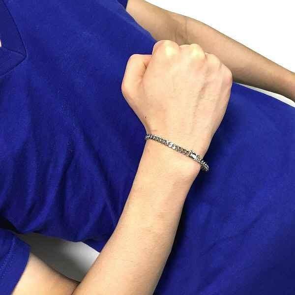 新品 プラチナ850 喜平 ブレスレット PT850 2面カット 20g 18cm 20cm