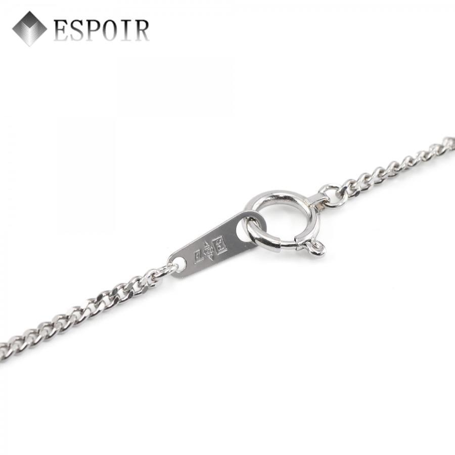 プラチナ850 喜平 チェーンネックレス PT850 2面カット 0.45φ 1.5mm幅 50cm 約5.70g メンズ レディース キヘイ チェーンの画像