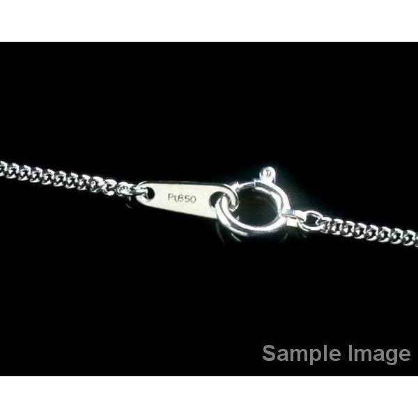 プラチナ850 喜平 チェーンネックレス PT850 2面カット 0.29φ