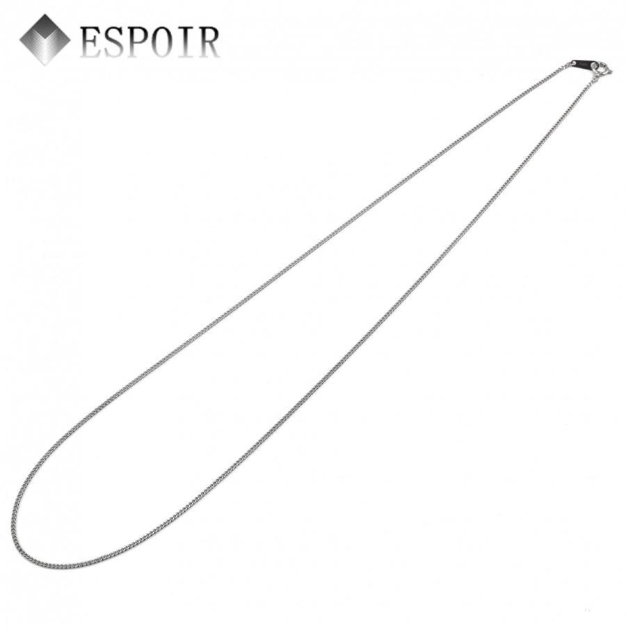 プラチナ850 喜平 チェーンネックレス PT850 2面カット 0.35φ 1.2mm幅 45cm 約3.25g 刻印入り メンズ レディース キヘイ チェーンの画像