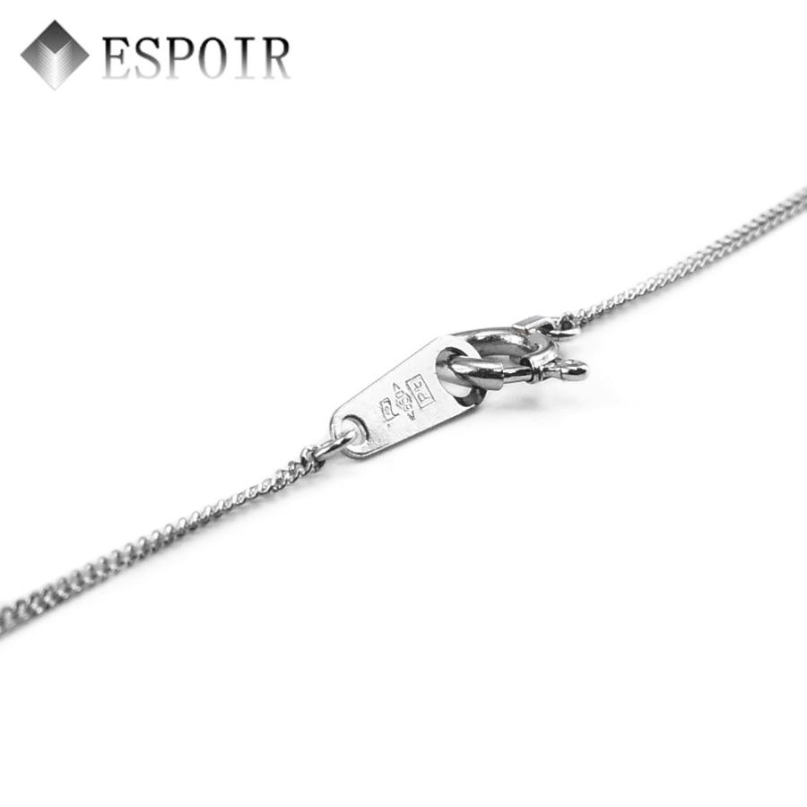 プラチナ850 喜平 チェーンネックレス PT850 2面カット 0.24φ 0.8mm幅
