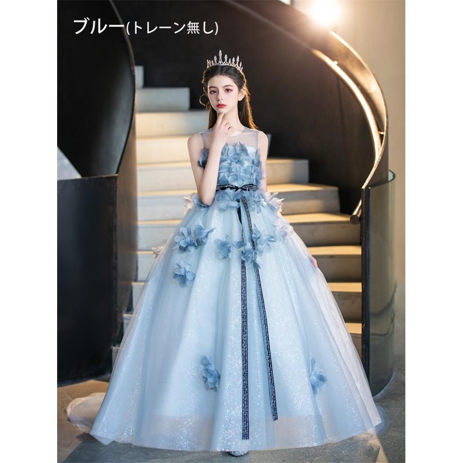ドレス 子供 発表会 ブルー ピンク 結婚式 女の子 ジュニア ピアノ発表会 120 130 140 150 170 フォーマル ワンピース ...