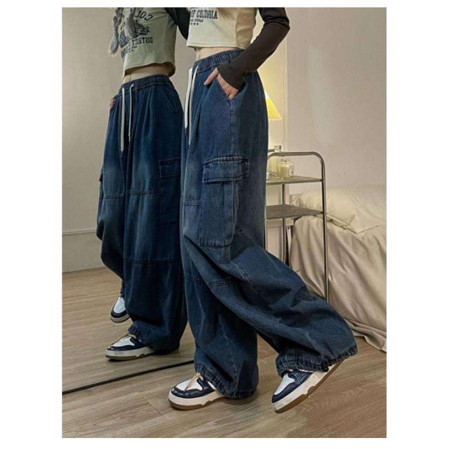 カーブパンツ デニム ワイドパンツ レディース デニムパンツ カーブ