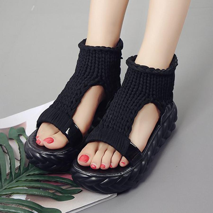 サンダル レディース 厚底 メッシュ スポーツサンダル ソックス 通気性